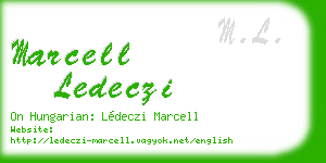 marcell ledeczi business card