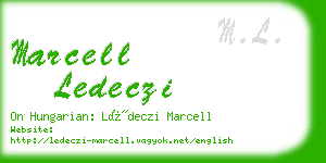 marcell ledeczi business card